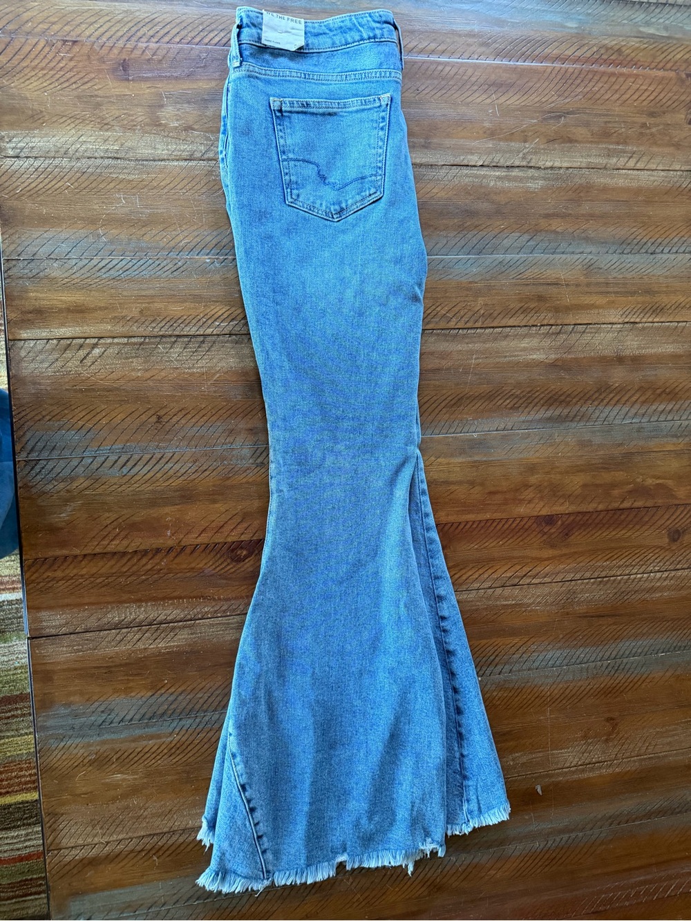 Women’s We The Free Free People Emre Flare Denim Blue Jeans 33 New NWT - Picture 2 of 10